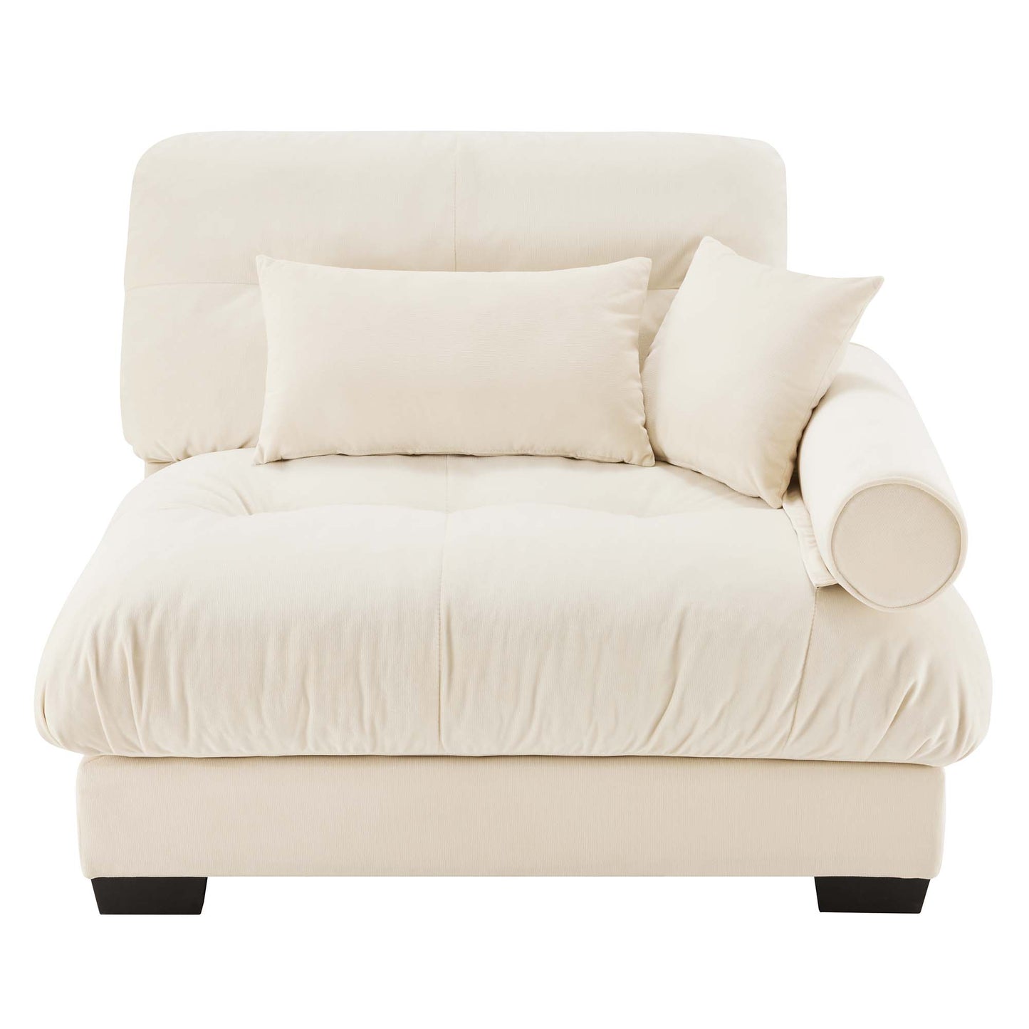 Milano Sofa RSF W/3 pillows - Cream