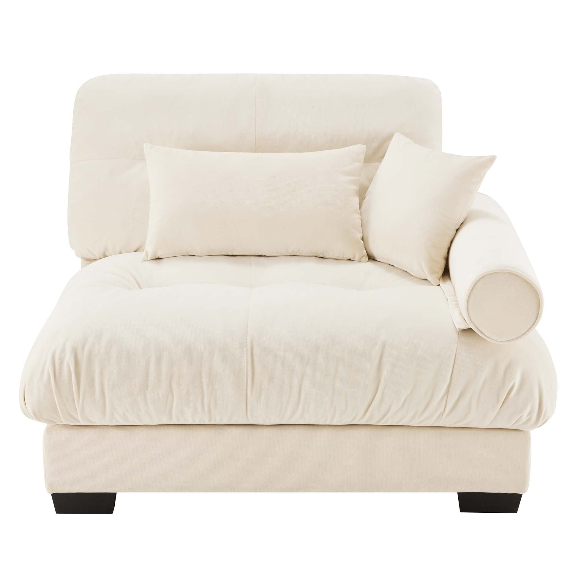 Milano Sofa RSF W/3 pillows - Cream