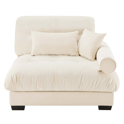 Milano Sofa RSF W/3 pillows - Cream