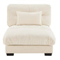 Milano Armless Sofa W/1 pillow - Cream