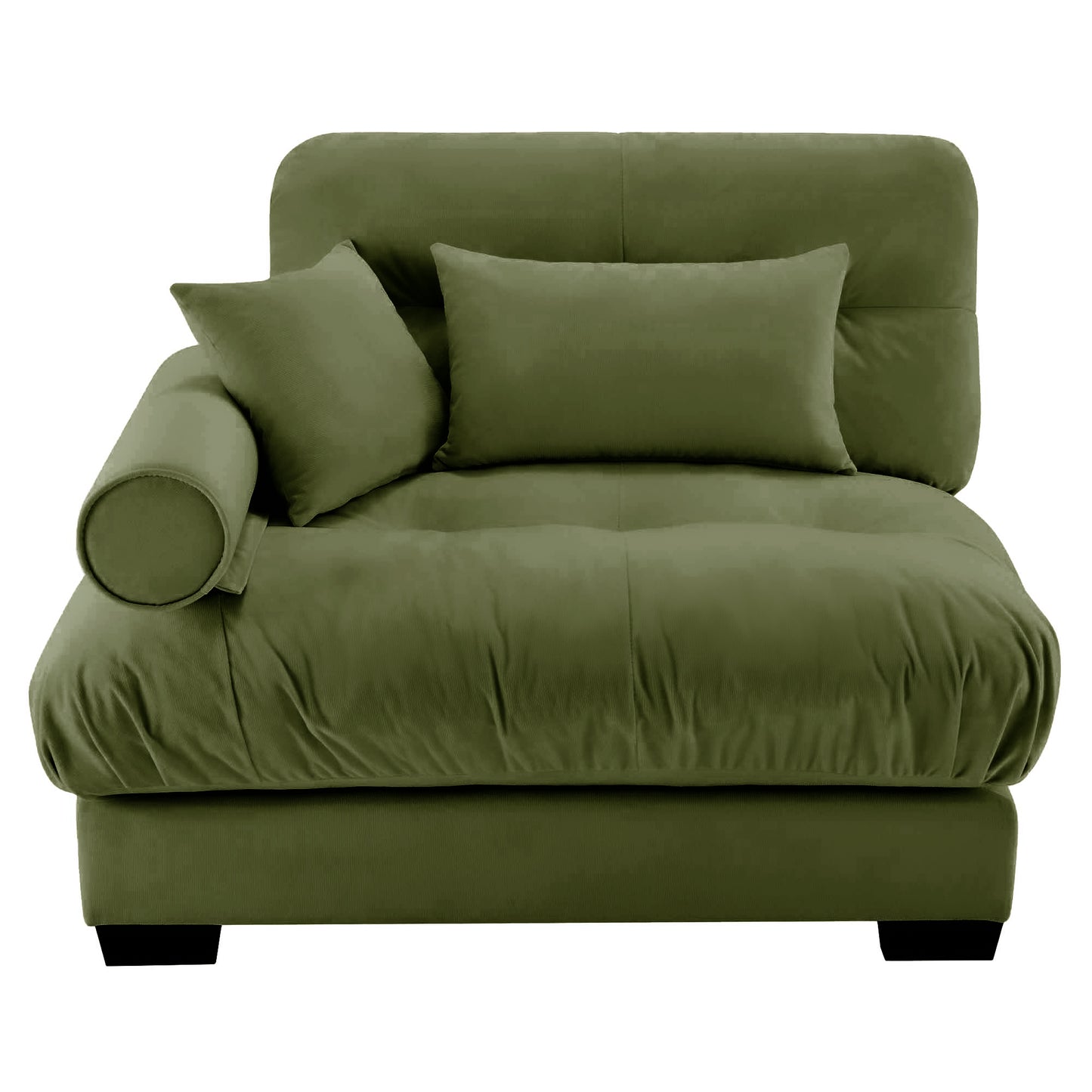 Milano Sofa LSF W/3 pillows - green