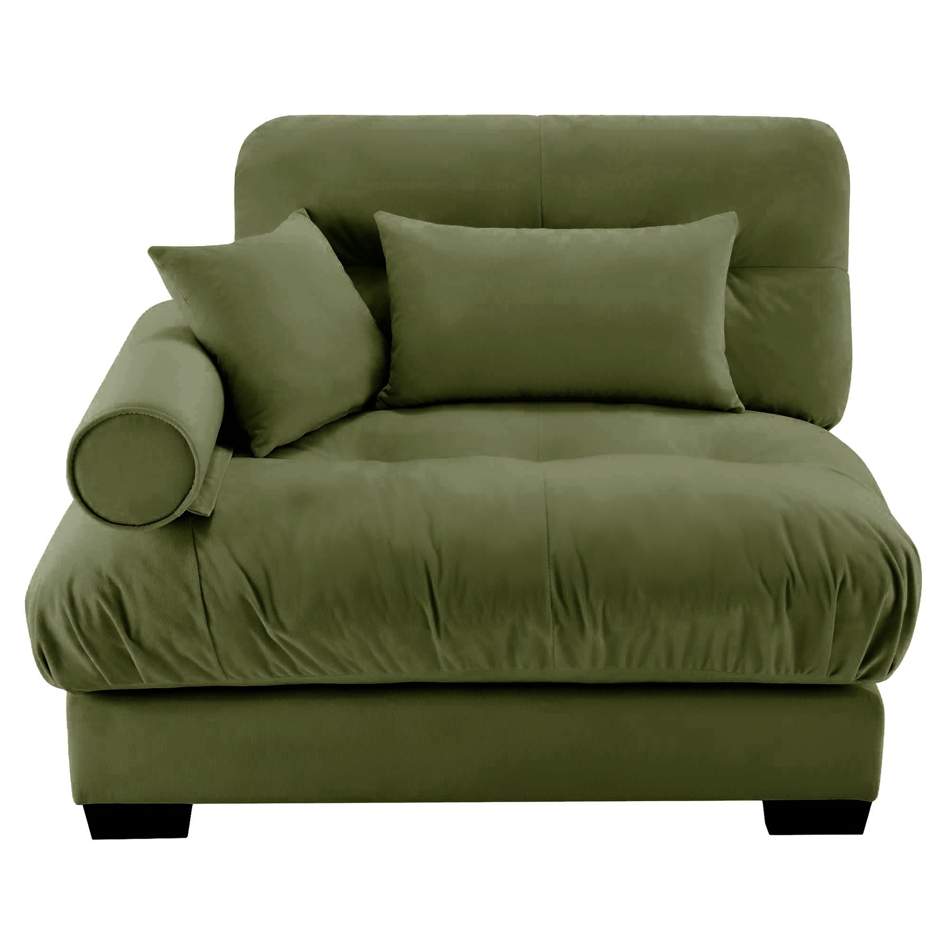 Milano Sofa LSF W/3 pillows - green