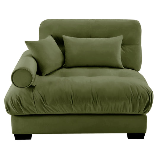 Milano Sofa LSF W/3 pillows - green