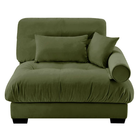 Milano Sofa RSF W/3 pillows - Olive green