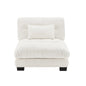 27 Armless Sofa W/1 pillow - White