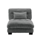 27 Armless Sofa W/1 pillow - Gray