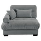 Milano Sofa LSF W/3 pillows - Gray