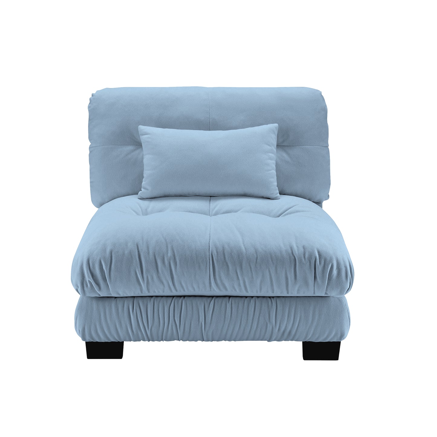27 Armless Sofa W/1 pillow - Blue