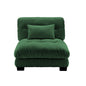 27  Armless Sofa W/1 pillow - GREEN