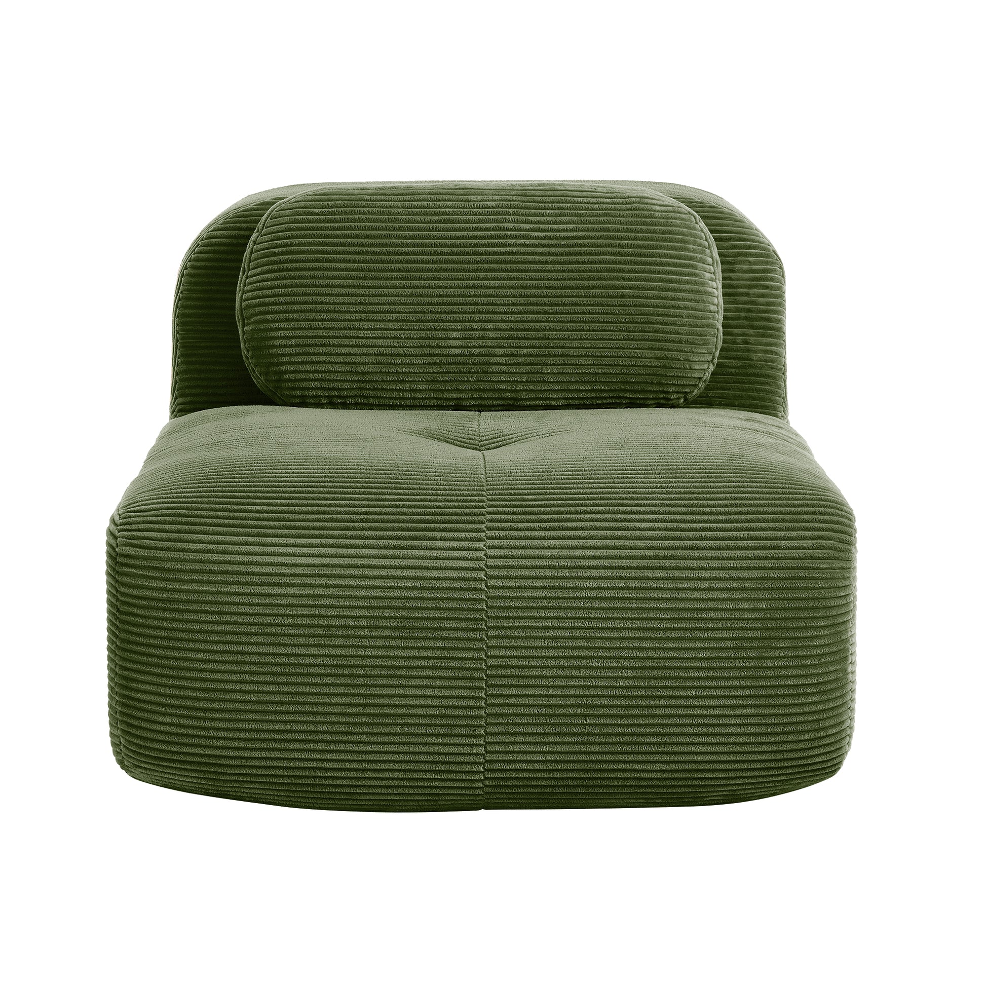 Hamlet LSF&RSF Corner Sofa W/Pillows Corduroy- Olive green