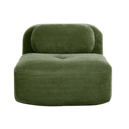 Hamlet LSF&RSF Corner Sofa W/Pillows Corduroy- Olive green