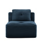 Armless Sofa W/Pillow Corduroy -Blue