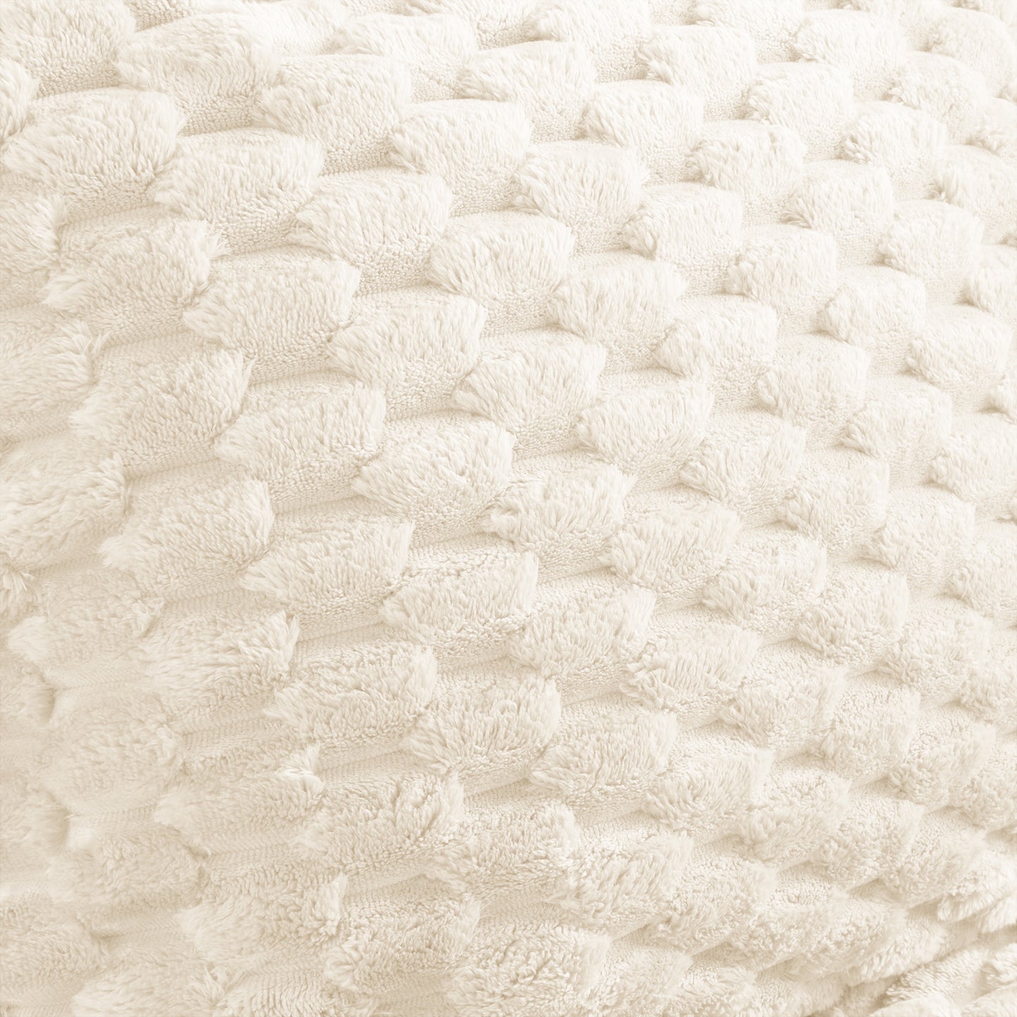 White Modular Sofa - 1 Seat Flannelette Sectional