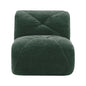 Armless Sofa Velvet- Green