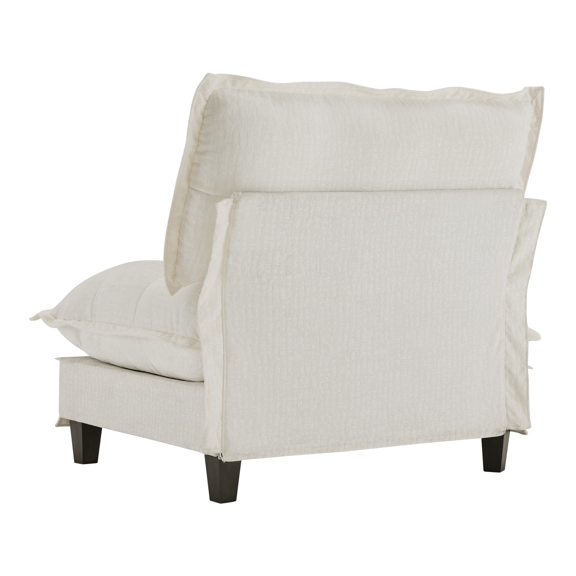 Beige Chenille Modular Sofa - 1 Seat, Flexible Design for Living Room