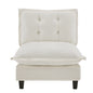 73  Armless Sofa Chenille- Beige