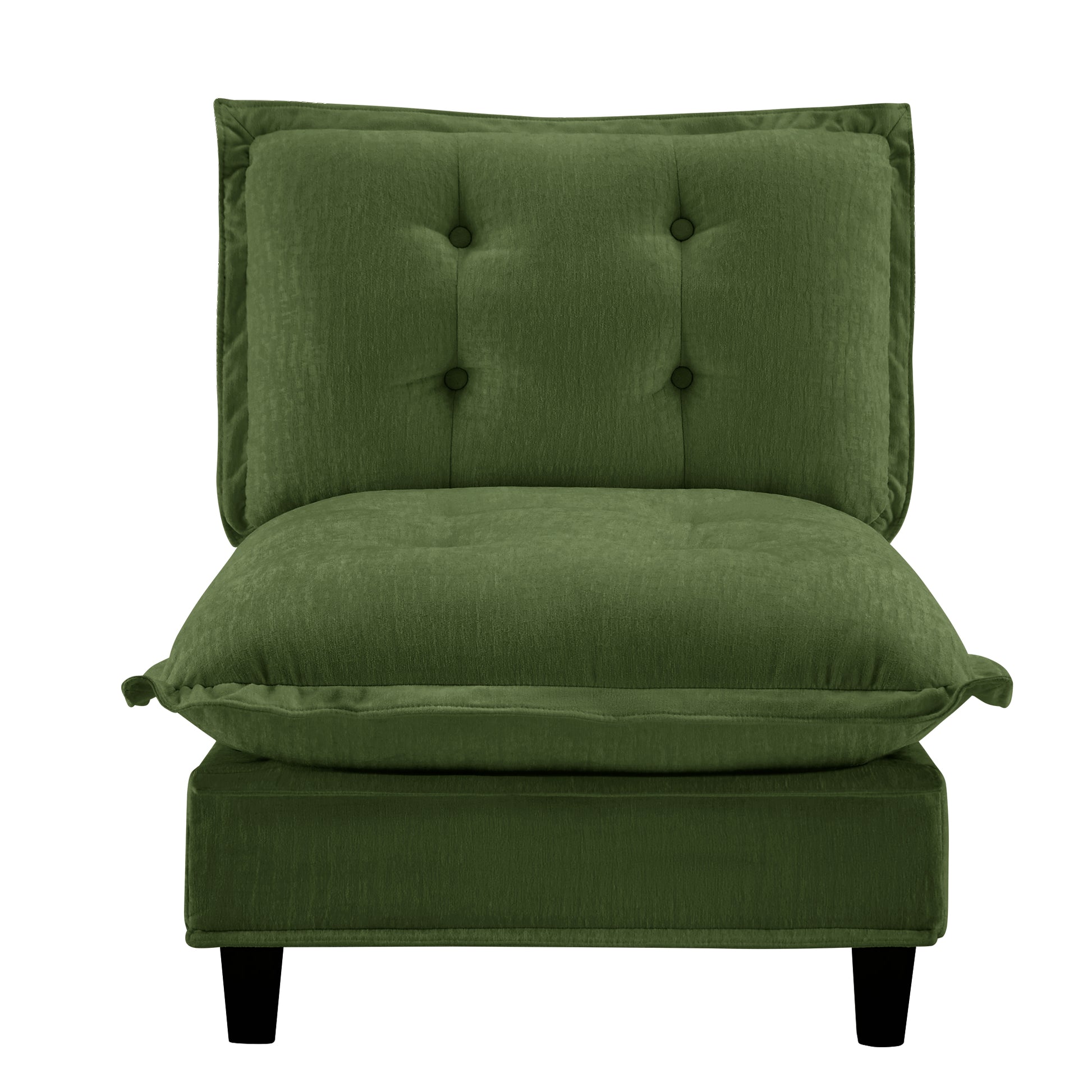 Green Chenille 3-Seat Sofa - 30.71" L for Living Room