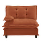 73 LSF Sofa Chenille- Orange