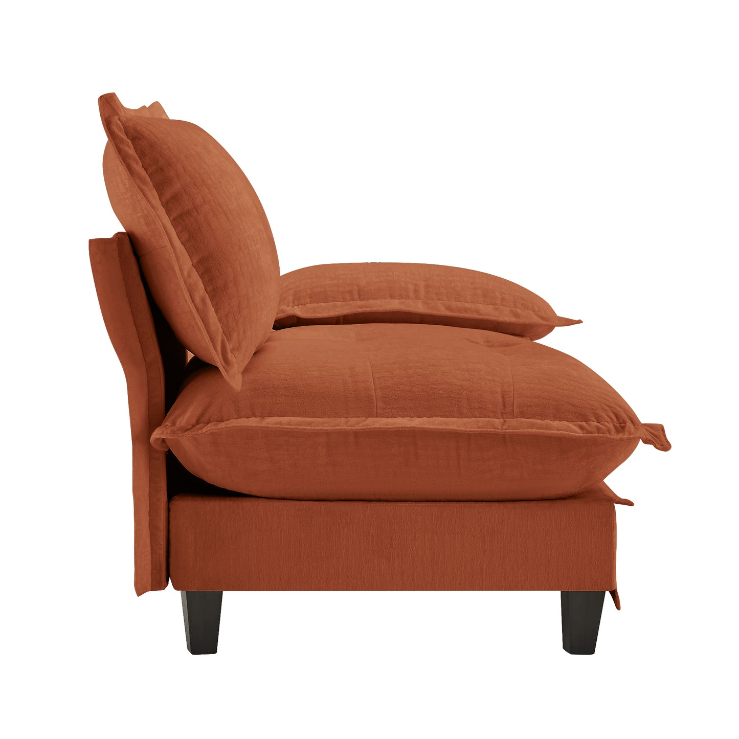 Light Brown Chenille 1 Seat Sofa - 39" L for Living Room