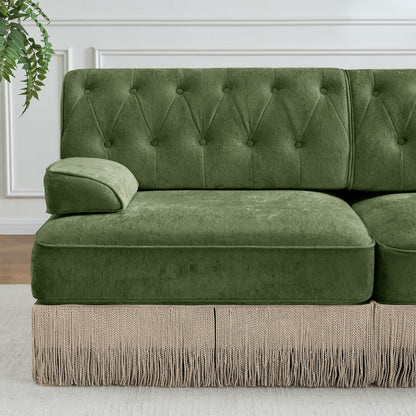 Modular Velvet Sofa - Green, 1 Seat