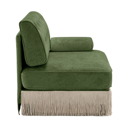 Modular Velvet Sofa - Green, 1 Seat