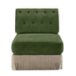 Armless Sofa Velvet-Green
