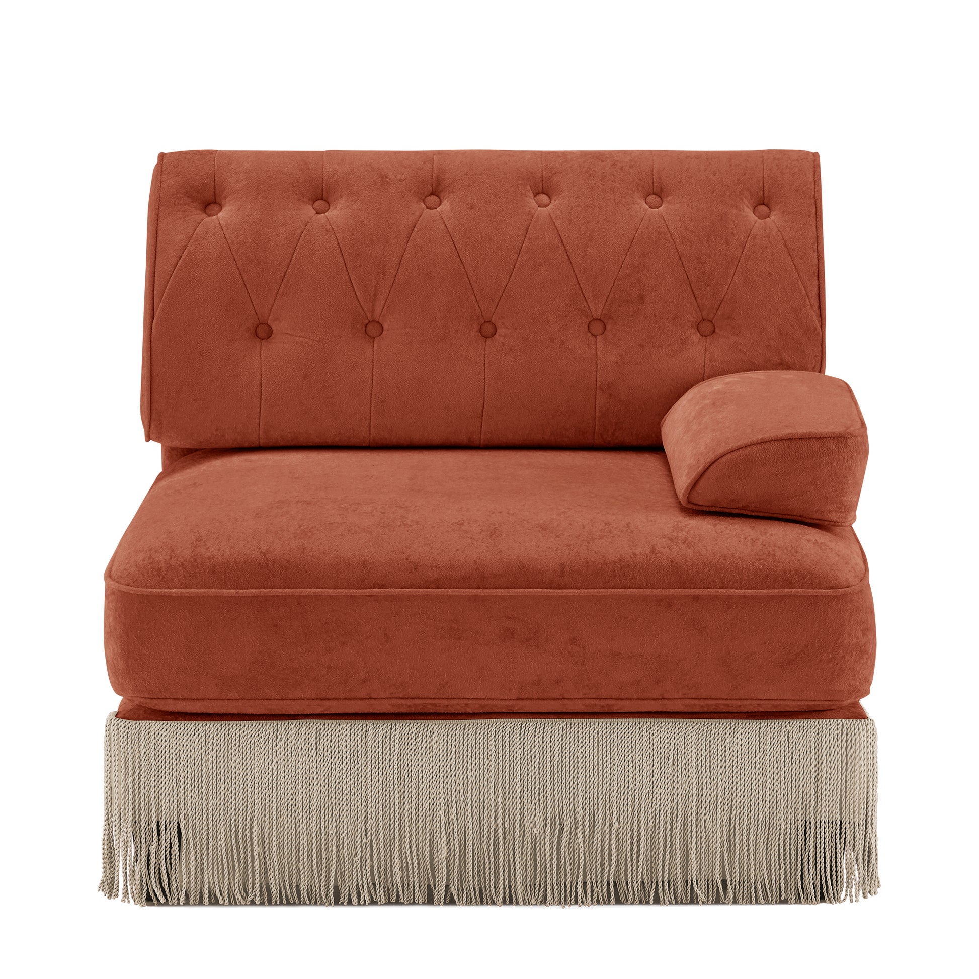 Sofa RSF Velvet -Red Brown
