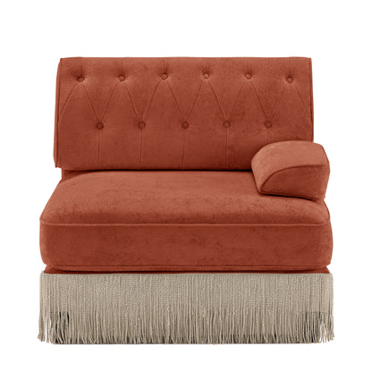 Sofa RSF Velvet -Red Brown