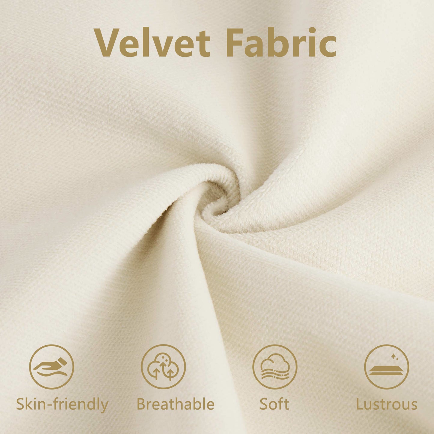 Cream Velvet 2-Seater Sofa - Modern Living Room Sofa