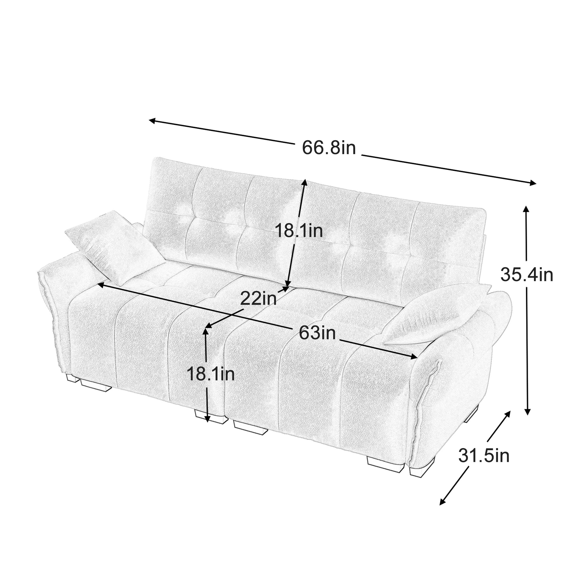 Premium Two-Seater Sofa - Green Chenille Comfort