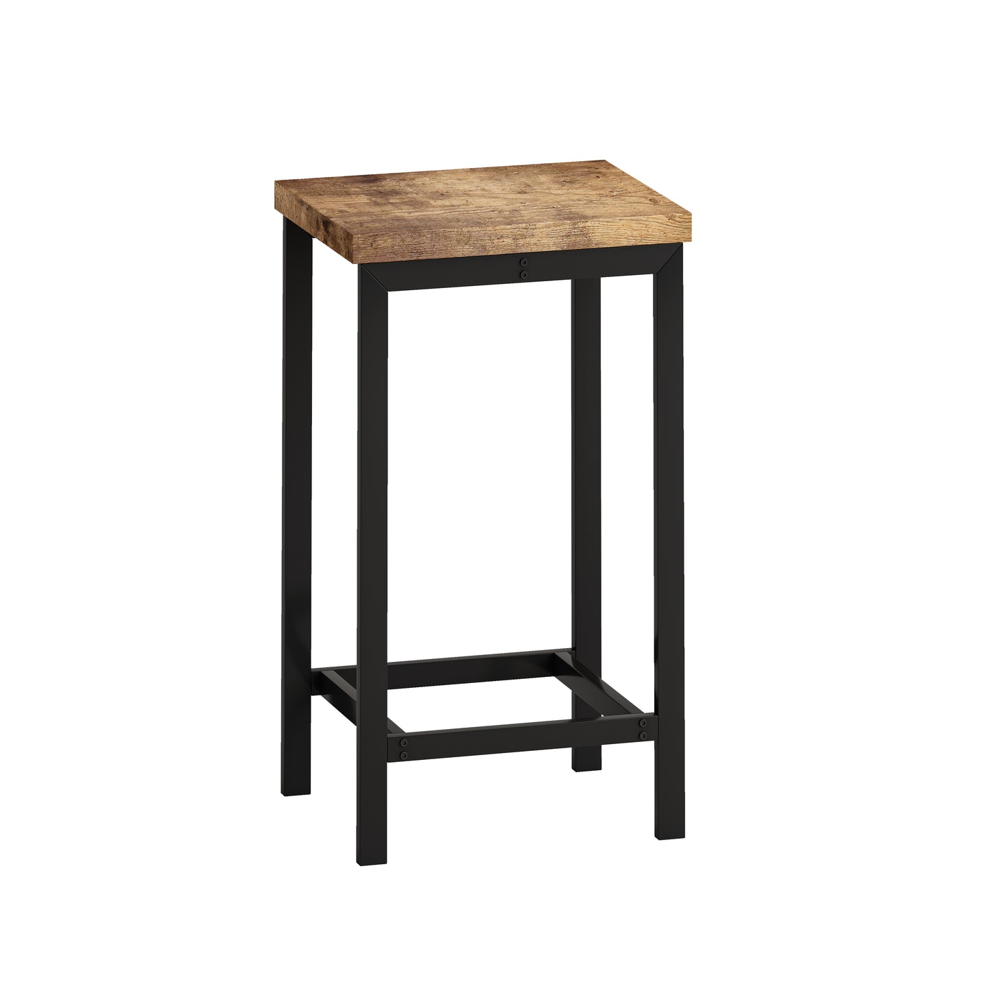 Natural Black Dining Table Set - 60" Table with 3 Stools