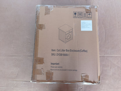 Wooden Pet House - Cat Litter Box Enclosure Storage