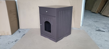 Wooden Pet House - Cat Litter Box Enclosure Storage