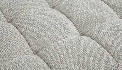 Beige Velvet 2 Seat Sofa - 65" Modular Sofa