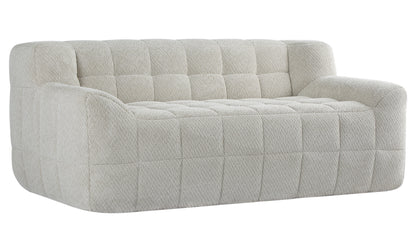 Beige Velvet 2 Seat Sofa - 65" Modular Sofa