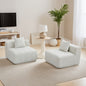 Chenille sectional sofa with 2 pillows,Symmetrical Modular Sofa Sectional for bedroom, living room, office for leisure or nap, reading room, and lobby