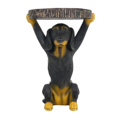 Black Dog Side Table - MGO Outdoor Table - 22.17"H