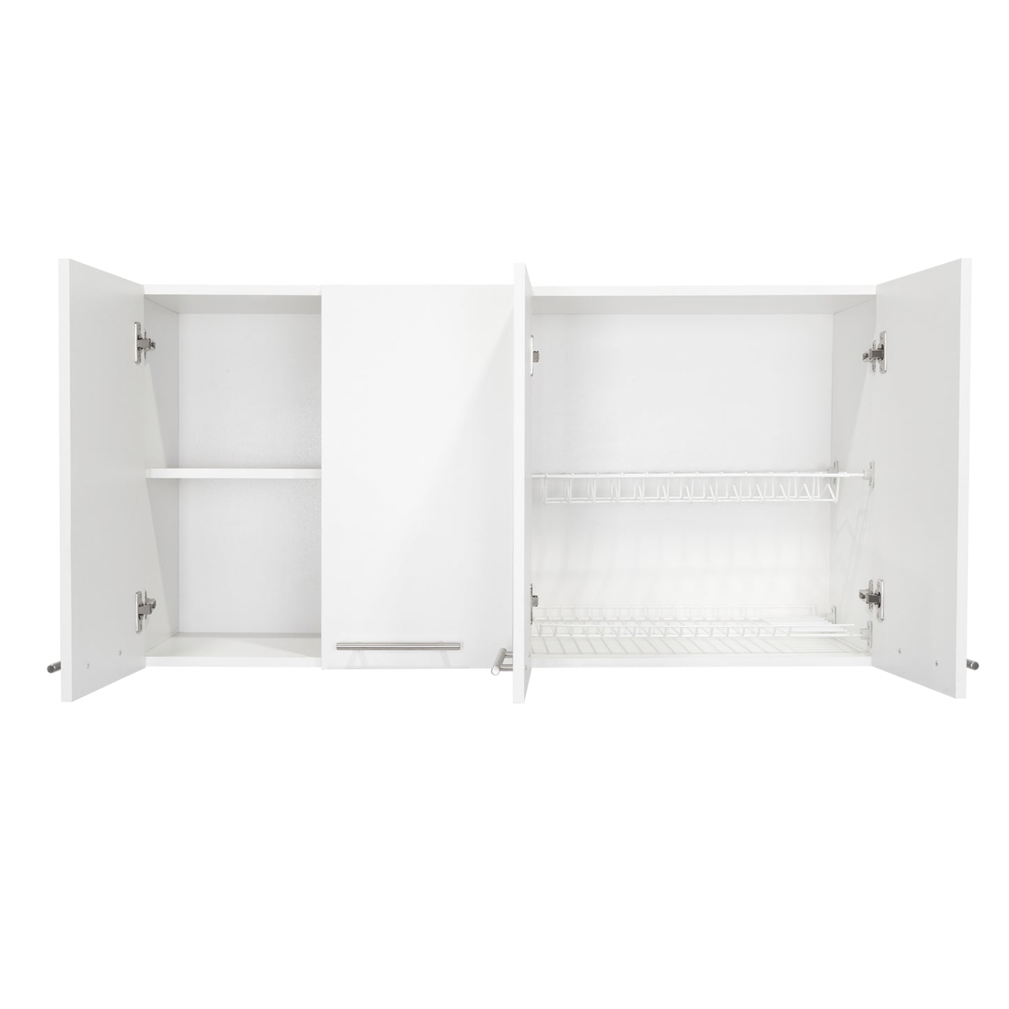 Sitka Wall Cabinet, Two Spacious Divisions, Four Doors