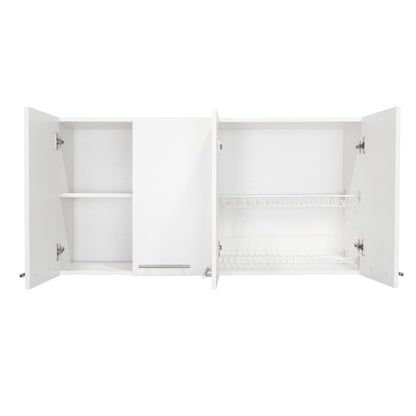 Sitka Wall Cabinet, Two Spacious Divisions, Four Doors