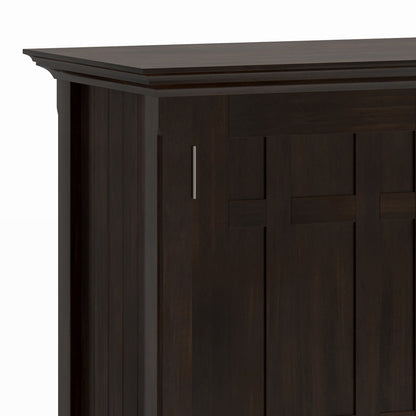 Bedford 54 inch Wide Solid Wood Sideboard Buffet in Dark Tobacco Brown