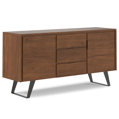 Lowry 60 inch Wide Sideboard Buffet in Walnut Veneer