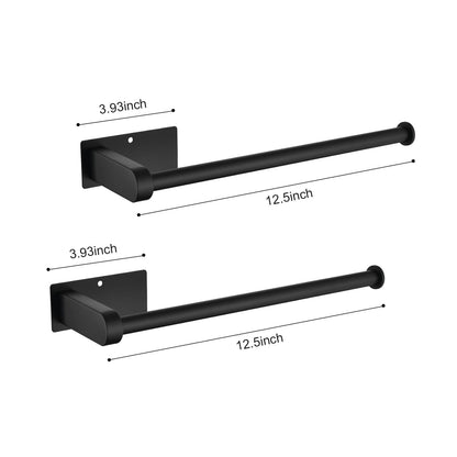 Stainless Steel Paper Towel Holder - Matte Black Wall Mount