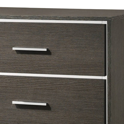 Escher Gray Oak Finish Dresser - 57" Wide Storage Dresser