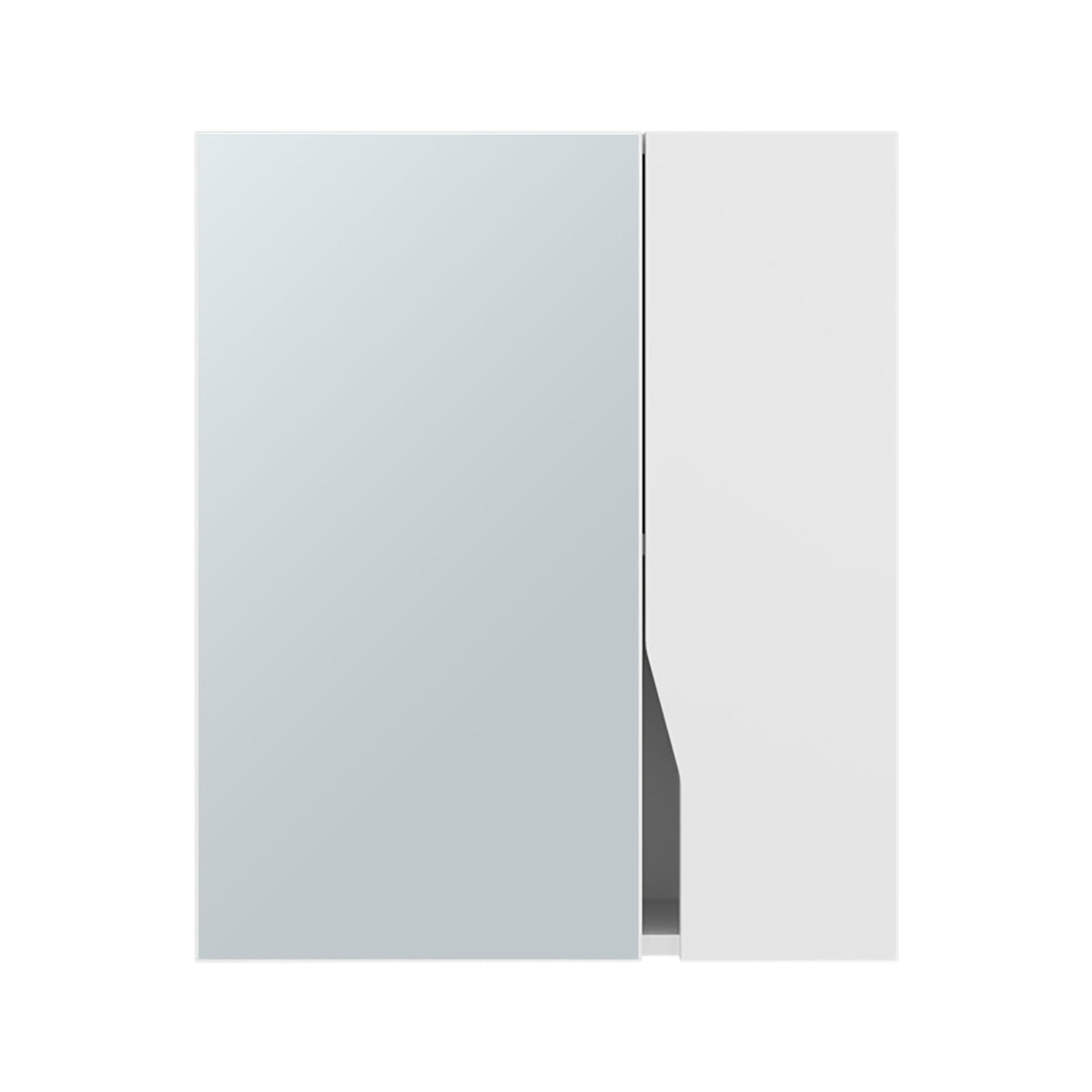 White Medicine Cabinet - 5 Shelf Storage for Bathroom