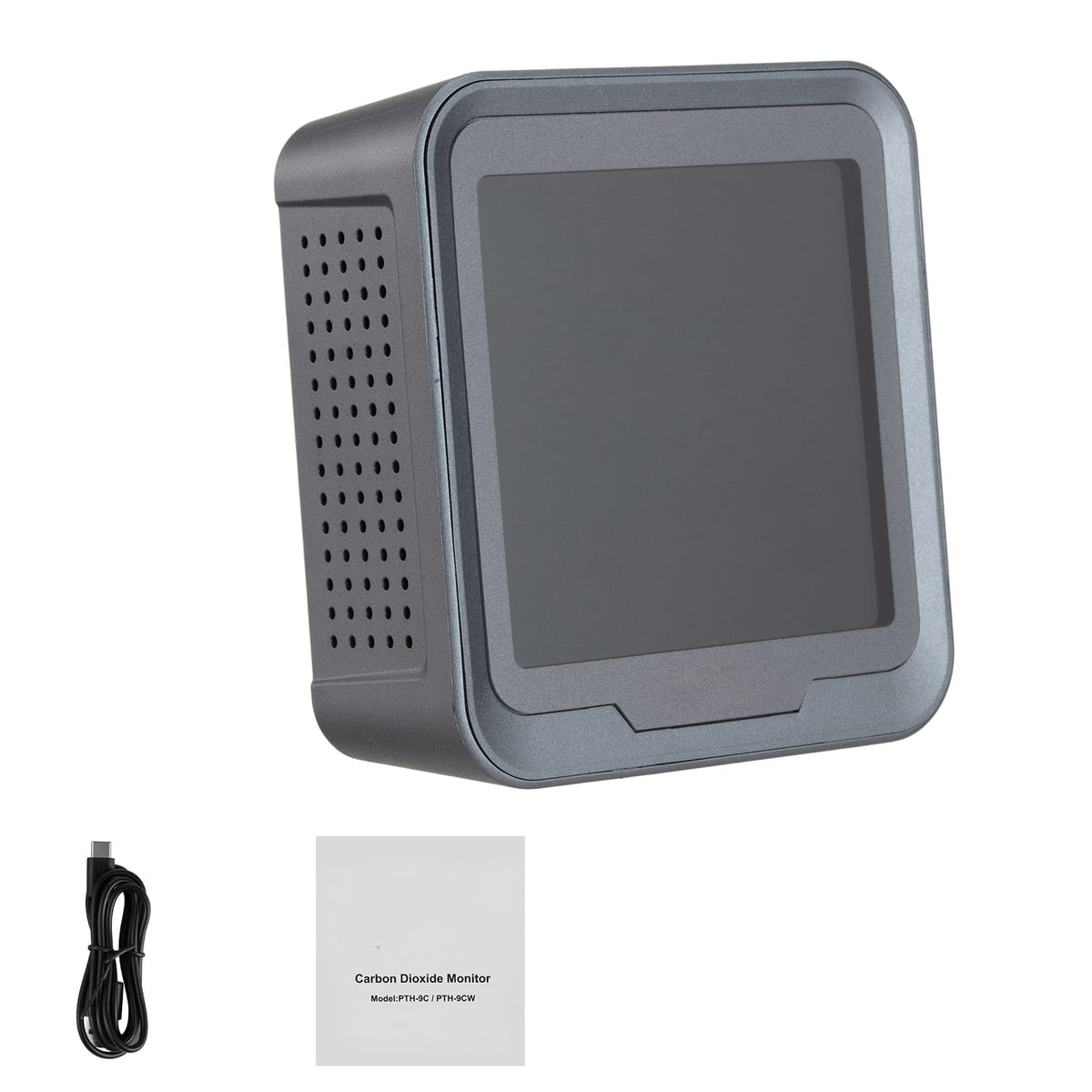 Carbon Dioxide Monitor - CO2 Controller with Temp/Humidity Display, Black