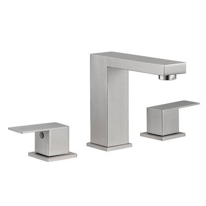 Brushed Nickel Widespread Bathroom Sink Faucet Upgrade