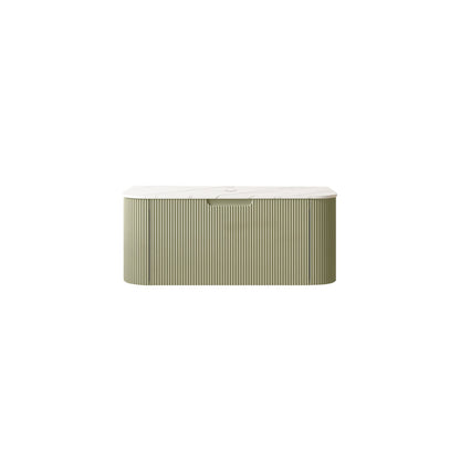 DINA 36" Bathroom Vanity - Light Green Artificial Marble