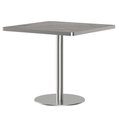 Square Modern Dining Table 31.5 inches Bistro Table Tulip Table with Faux Marble