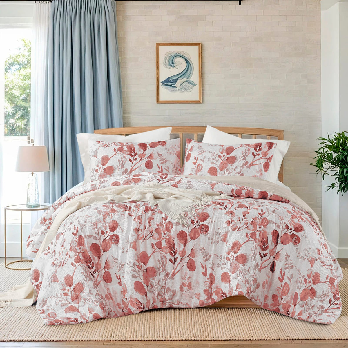 Pink Microfiber Comforter Set - Twin/TwinXL Bedding