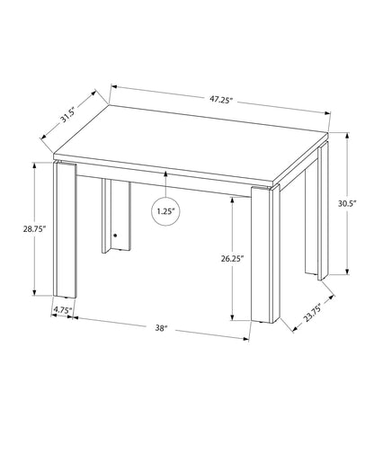 Small Black Dining Table - Seats 4, Kitchen/Dining Room